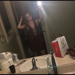 Maroon Dress